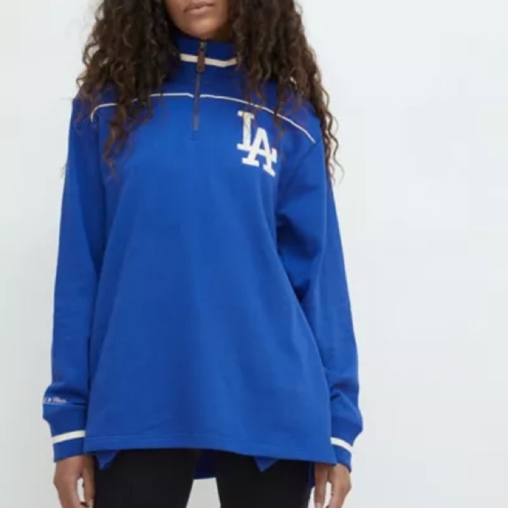 Mitchell & Ness LA Dodgers Quarter Zip Sweatshirt
